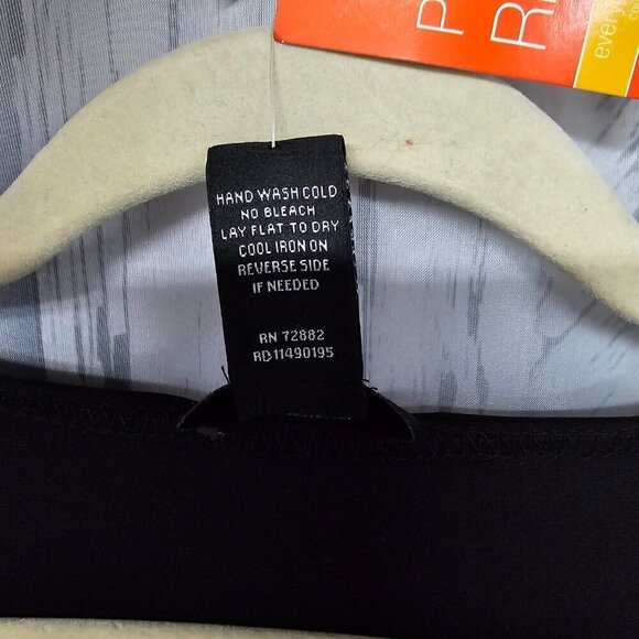 NWT Studio 1940 Black Chiffon Flowy Evening Retro Dress Size 22W - Picture 8 of 11